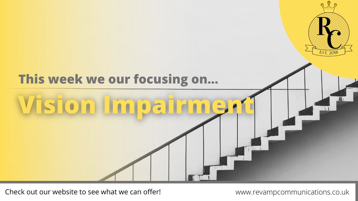 SupportRevamp's tweet image. Let's see what we can offer to all those with any form of vision impairment...