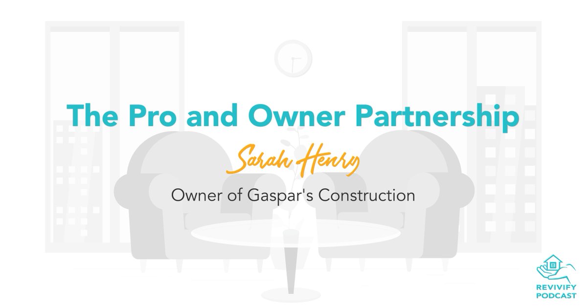 beyrep101's tweet photo. Listen to the new episode of Revivify to hear Sarah Henry’s experienced wisdom on the importance of the partnership you’re building with Homeowners.🤝🏡👷♀️
🔊https://t.co/DT1dHQ5wAa
#listennow #podcast #communication #beyrep #revivify #partnership https://t.co/EKGoCCFgAq