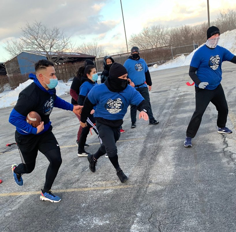 Police_Prep's tweet photo. Squad B tried to rush some extra yards during our annual Future LEOs Bowl but they just couldn’t get past the defense Squad A met them with! #futureLEOs #policeprep #superbowl #academybound https://t.co/WzjN3aE2k0