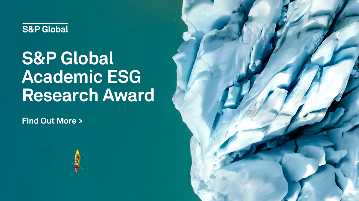 The S&amp;P Global Academic ESG Research Award, in partnership with The Journal of Impact &amp; ESG Investing, has been established to deliver pioneering research. Get involved today and let your insights make an impact.  ow.ly/bEjt50Du8cZ