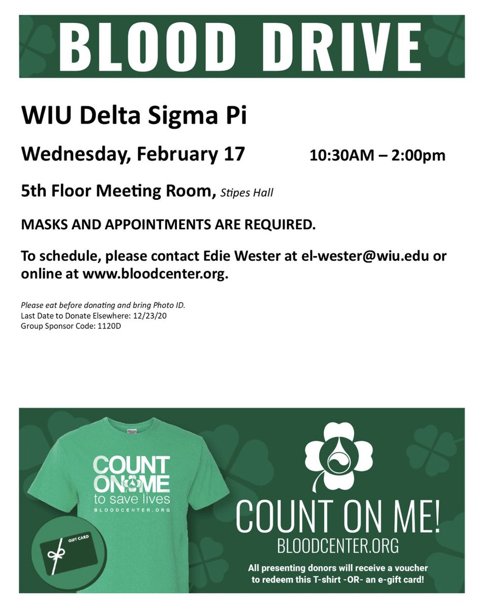 WIUDeltaSigmaPi's tweet image. Give back to your community!