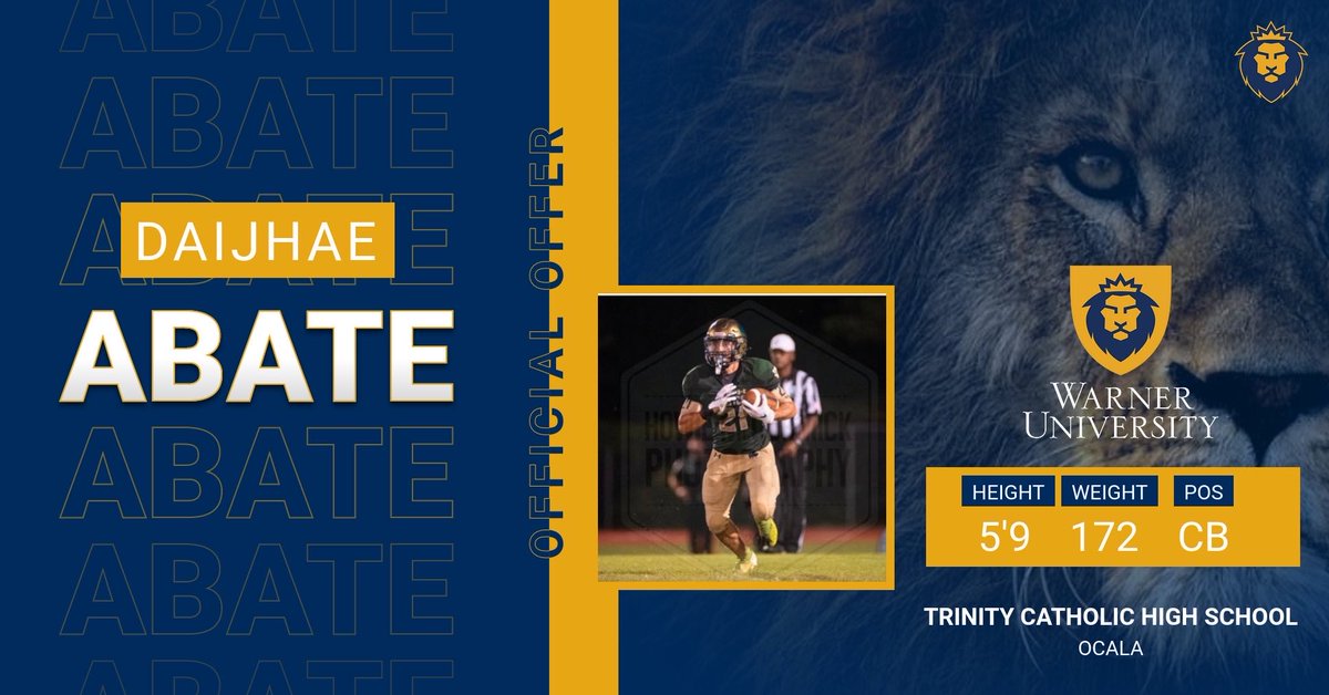 I am truly blessed to receive an offer from Warner University. ⁦<a href="/CoachBryant_44/">Keelyan Bryant</a>⁩