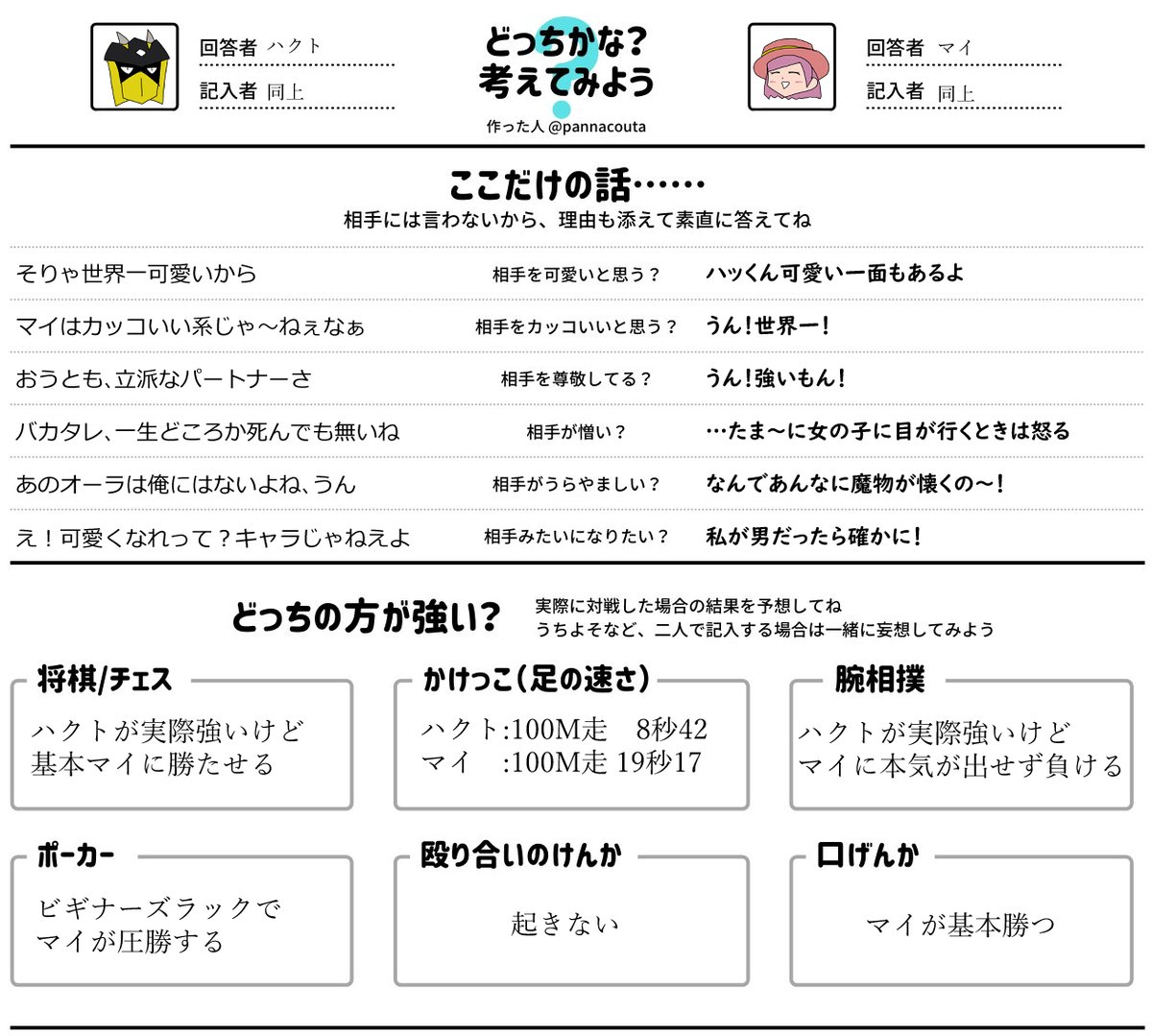 ハクト🟨＆マイちゃん🎀 tweet media