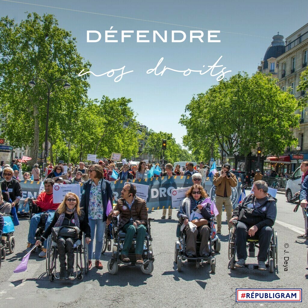 [ #REPUBLIGRAM ]
➡️Vivre à #égalité 
➡️Défendre nos #droits 
➡️Pouvoir circuler librement
➡️Déconjugaliser l' #AAH
En savoir➕ : bit.ly/3rCWMne
#handicap #EgaliteDesChances