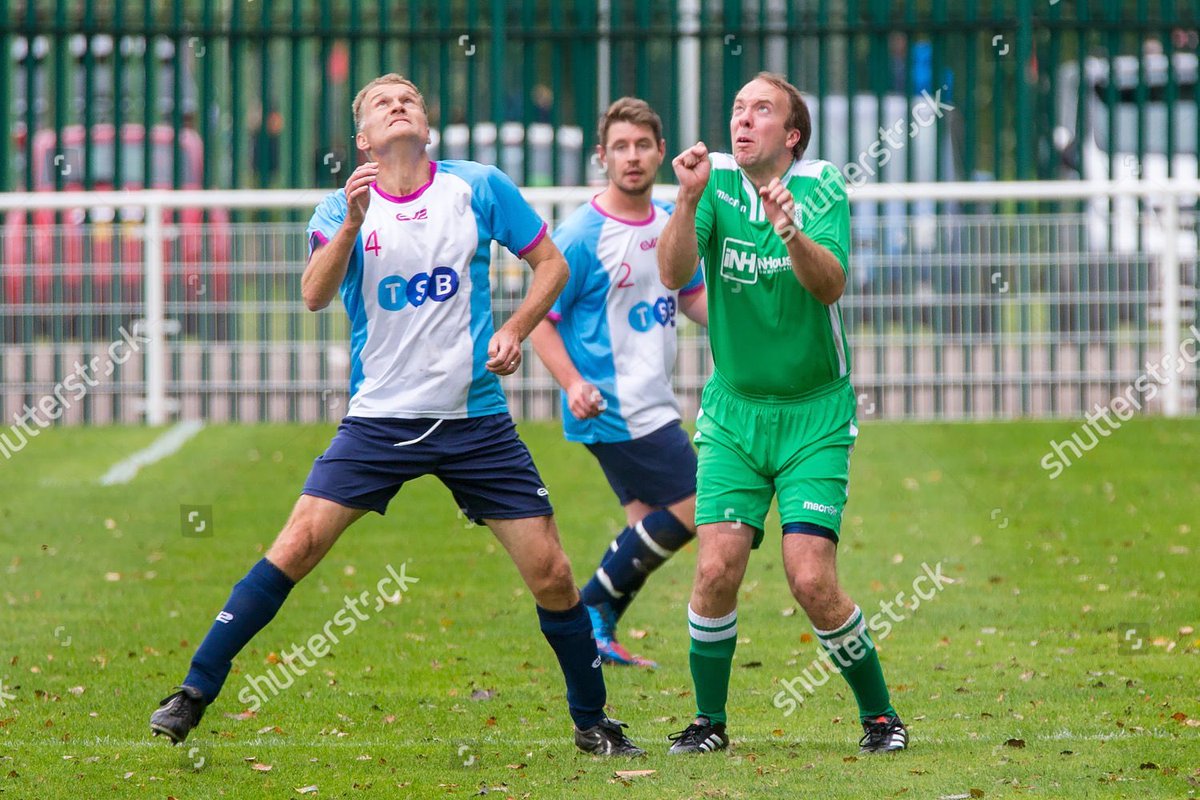 Matt Hancock plays football