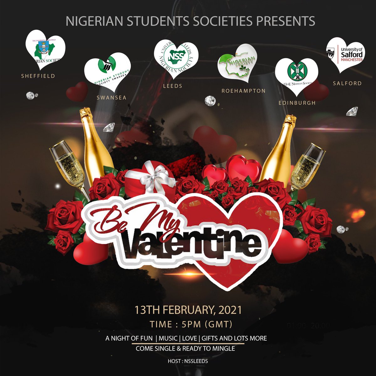 NSSLeeds's tweet photo. Last year we had “I’m taking your Mrs” this year we have something even better the question is will you be our valentine ?  NSS has teamed up with 5 other societies to refresh or maybe add spice to your love life so come single, come searching, come ready to mingle. https://t.co/43OXZjq99N