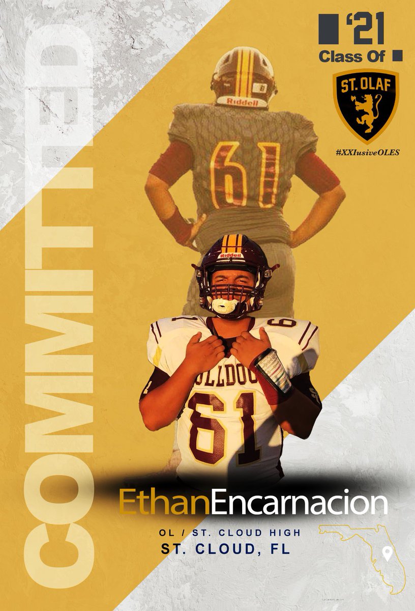 EthanE_61's tweet photo. Blessed to say I’m continuing my education and football @StOlaf  I would like to give thanks to my family, friends, and coaches for believing in me and supporting me throughout my journey. Lets go OLES! @stcloudfootball @CoachRienzi @coach_mcafee @JamesKilian @CoachKubacki https://t.co/0L6eGE0jTK