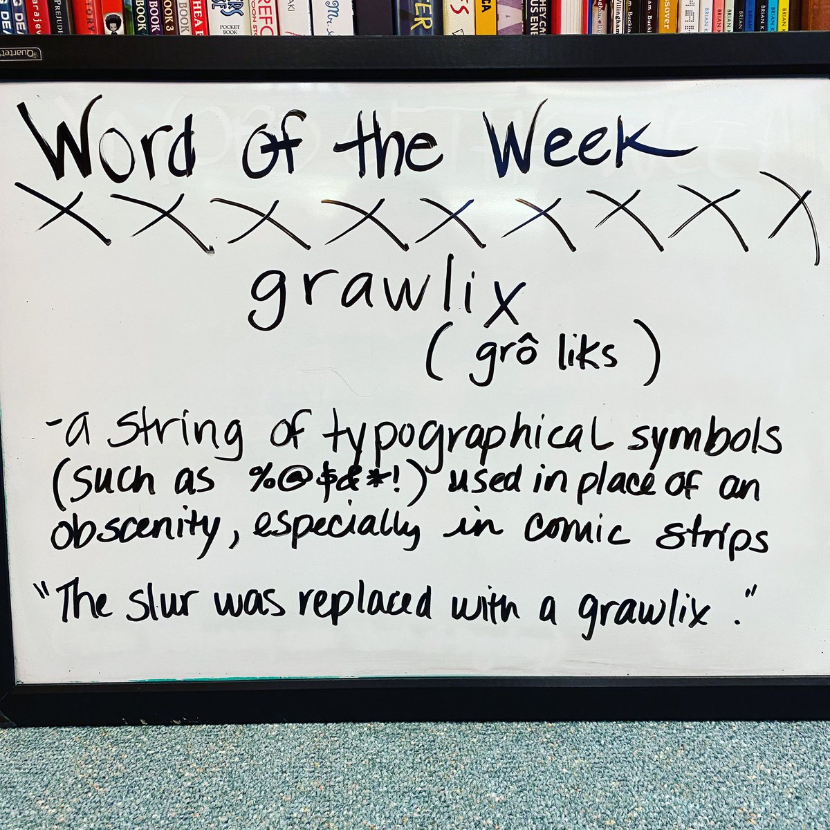 BrandonLibrary's tweet image. Word of the week! #thanksethan #wordoftheweek #brandonlibrary