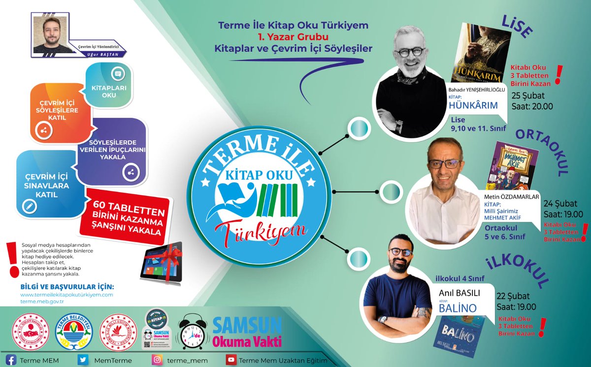 #samsunokumavakti
#TermeilekitapokuTürkiyem
#heryerekitapheryerdekitap
#kitapdostuilceterme
#termedekitaphayattir