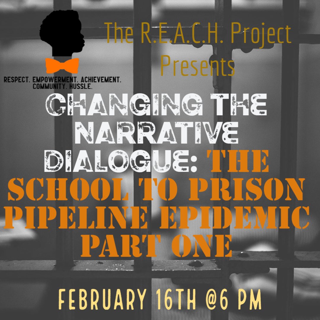 reachprojectcu's tweet photo. The School to Prison Pipeline is an epidemic that we want to inform y’all about. Come chat with us next week. Zoom info: 
Join Zoom Meeting
https://t.co/s6sMo8aJ9C
 
Meeting ID: 930 4318 4157
Passcode: 677372. https://t.co/29qEJyFXlW