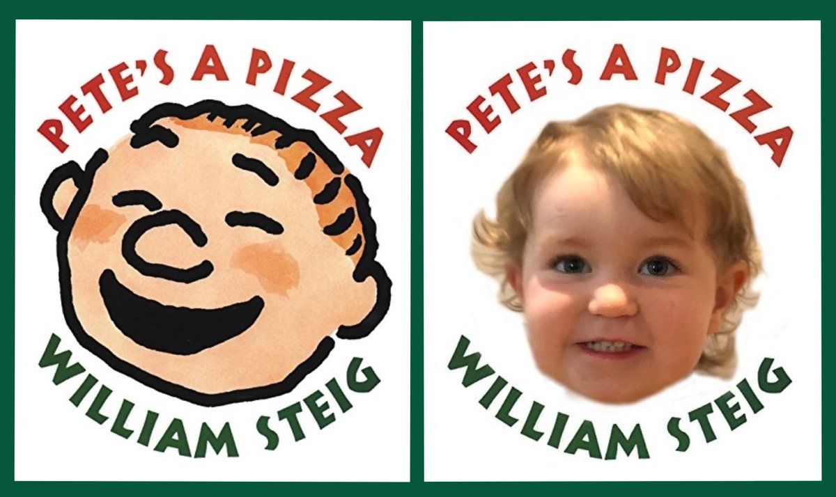 nyplsnflkids's tweet photo. It's #NationalPizzaDay so we're reposting our favorite #BookCoverDouble. "How about some pepperoni, Petey?" Do you have a favorite topping? #WilliamSteig @HarperCollinsCh @HarperChildrens https://t.co/WCMgfPaniq