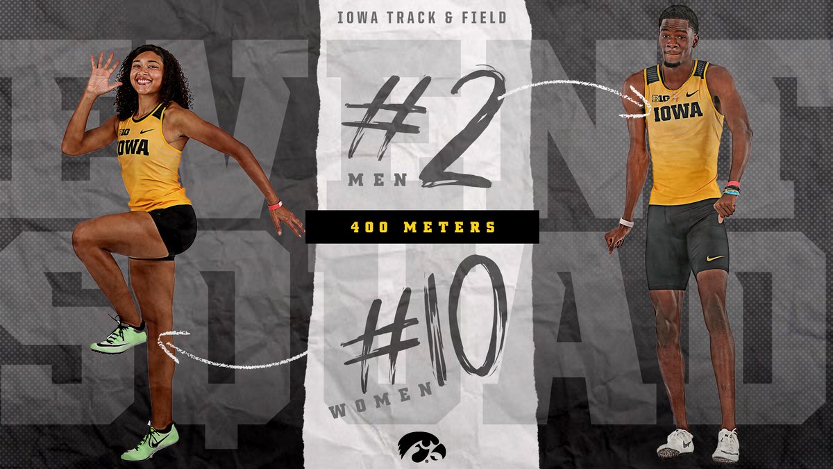 IowaXC_TF's tweet photo. Hawkeye 400 meter squads are @USTFCCCA ranked! #FightForIowa #EventSquad https://t.co/unCKFLCj7Z