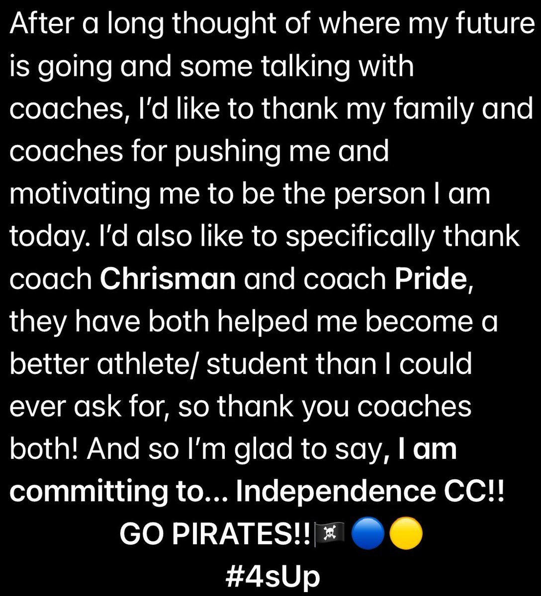 COMMITTED!!!🔵🟡🔵🟡 #4sUp <a href="/CoachDonerson/">Keith Donerson</a> <a href="/_CoachMartin_/">Coach Martin</a> <a href="/KiyoshiHarris/">Coach Kiyoshi Harris</a> <a href="/CoachMacONFB/">Coach McCartney</a> @jjpride <a href="/theCoach_Palmer/">Benny Palmer</a> <a href="/ChrismanCoach/">Coach JC</a> <a href="/VanBMalone3rd/">K-State Coach Van B Malone</a>