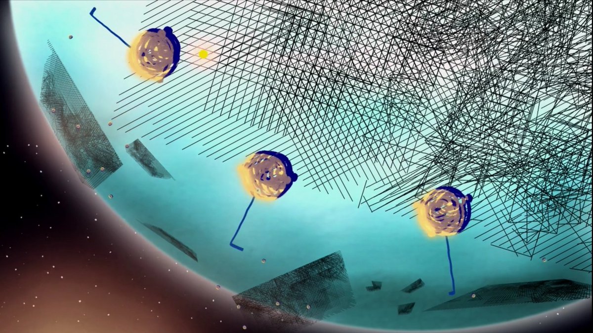 despaired; and starving for solitude.The films also have stellar animation, which get complemented by the gorgeous visuals, quirky, incredibly dense and witty dialogue; and all around great screenplay. While it doesn't touch the heights of "It's Such a Beautiful Day" (yet)-