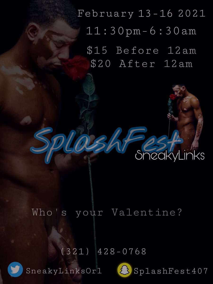OrlB8Bros's tweet photo. KICKING THE MONTH OFF RIGHT😈COME OUT AND JOIN US ON THIS VERY SPECIAL 4DAY EVENT🔥🔥 WE GOT FREAKS COMING FROM ALL OVER SO YOU DONT WANNA MISS BE THERE OR HEAR ABOUT IT💪🏾‼️ #ValentinesDay #SplashFest2021 #LitAssOrgy https://t.co/dnNP9wXIIu
