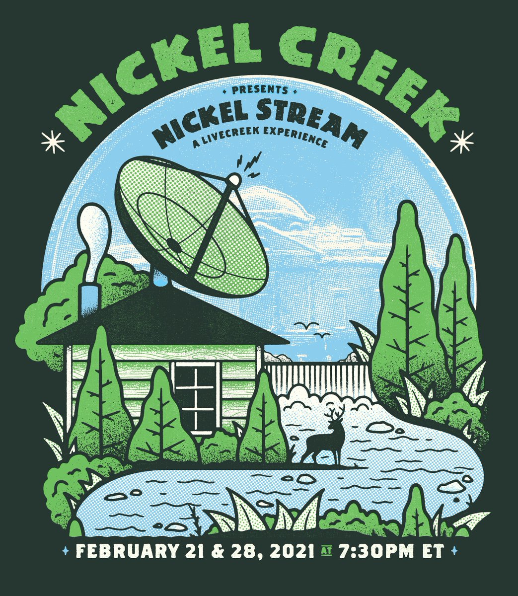 We couldn’t be more excited to announce Nickel Stream: A Livecreek Experience. We’ll be digging deep into our catalog to make each show completely unique. No repeated songs. Tickets + VIP (including a short fan request set, Q&amp;A, and signed poster) here: bit.ly/3d4lMj8