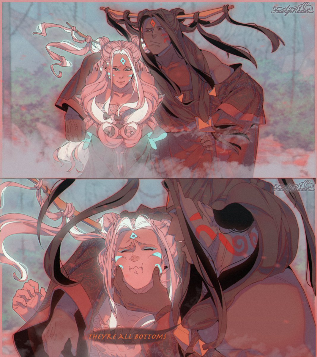 FailingRadish's tweet photo. Raava and Vaatu 💕💕 https://t.co/mwbzG9RGCu