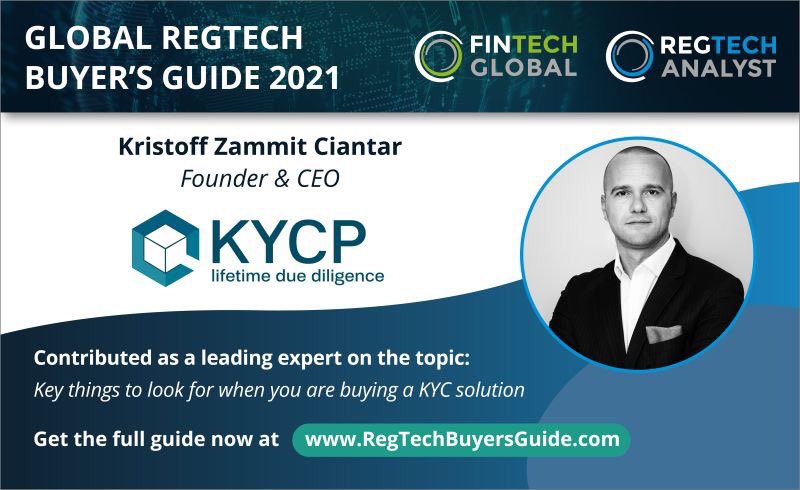 KYCPortal's tweet image. The Global RegTech Buyer’s Guide by @Fintech_Global has just been released and we are proud to be part of this great project with KYC Portal! 

#RegTechBuyersGuide #kycportal #casestudy #insightarticle #leadingvendor #regtech #onboarding