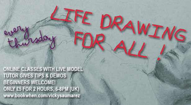 vickyartbird's tweet photo. New 'drop'in' life drawing session starting 25th Feb. 
Beginners welcome!
#onlineclasses #lifedrawing #onlineart #gesturedrawing #figuredrawing #figuredrawingclass #drawingonline #lifemodel #teachart https://t.co/W2ns5gIDF4