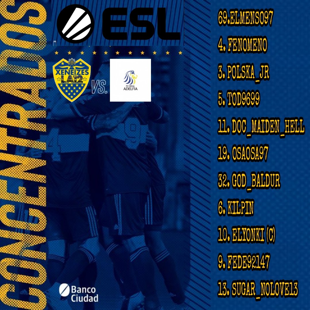 Xeneizes__La12's tweet photo. ~ Los 11 Gladiadores Que Se Enfrentarán Al #FCRealAdelfia En Nuestro Querido Estadio: " La Gloriosa N.12."

#VamosXeneizes #LaMitadMàs1 #UnicoAmorLa12

@OffSidePage @NewsProclub @HouseOfProClub @PhoenixRetweet @RT_PROCLUB

@elyonki77 @kilpin21 @Sugar_Show13 https://t.co/vAG05C1qWz
