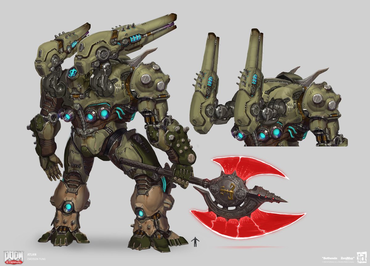 pic Doom Eternal Giant Mech Suit mechs of doom eternal