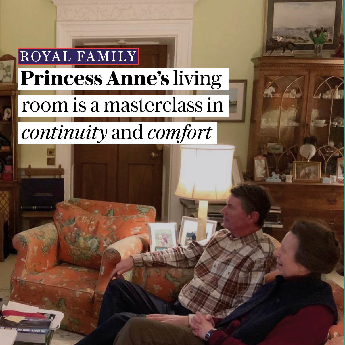 "Anne, who is patron of Scottish Rugby, might have thought she was shining a light on their weekend win at Twickenham, but it was her living room that stole the show"