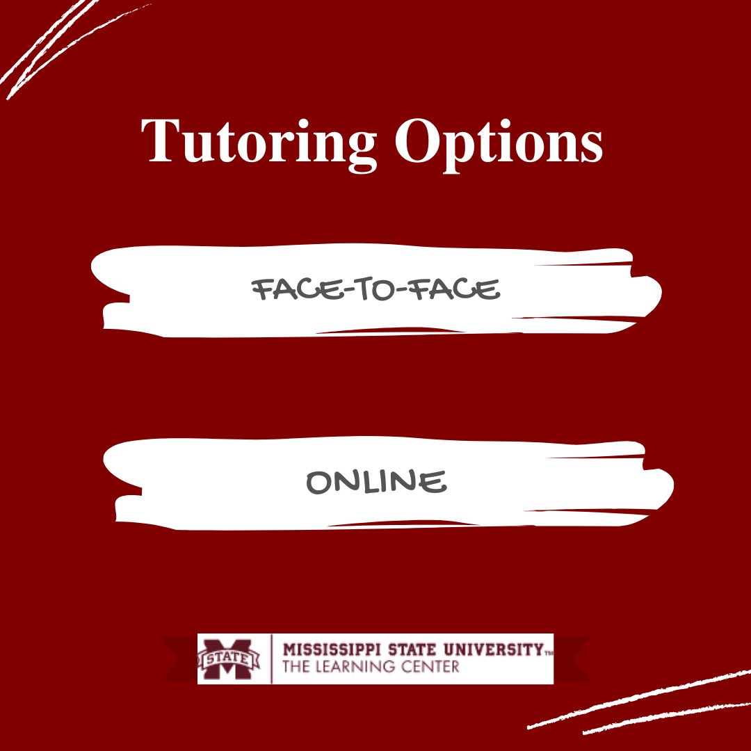The Learning Center offers free Face-to-face tutoring and free Online tutoring for all MSU students! 

Remember to download Penji today to schedule all of your tutoring needs at The Learning Center!