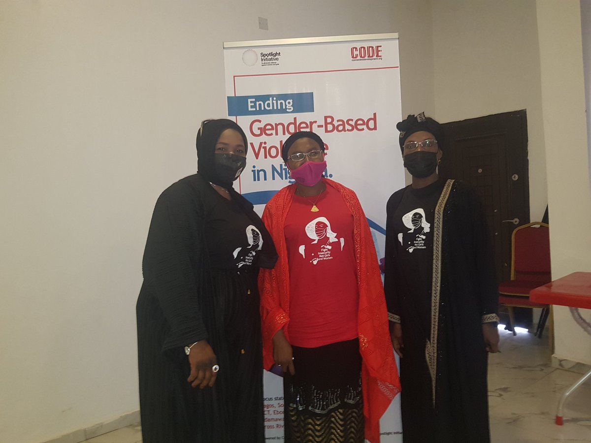 HMamuno's tweet photo. With some participants at just concluded seminar on fight against gender based violence organized by UN Spotlight in partnership with @Connected_dev in Yola. It was educative and enlightening. https://t.co/HOizOW7Lxo