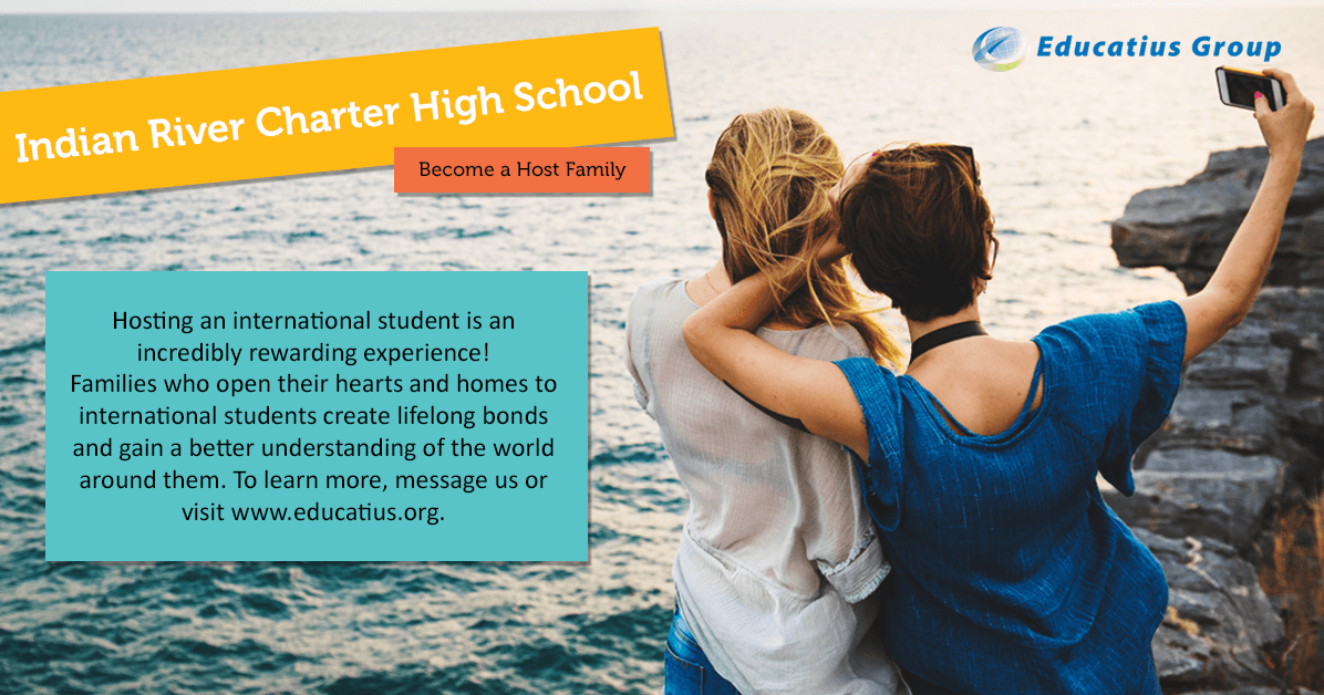 Interested in hosting an international student?  Join the Educatius Program and the Charter Family!  #IRCHS #2021IRCHS #IRCHSLIFE #IRCHSFAMILY