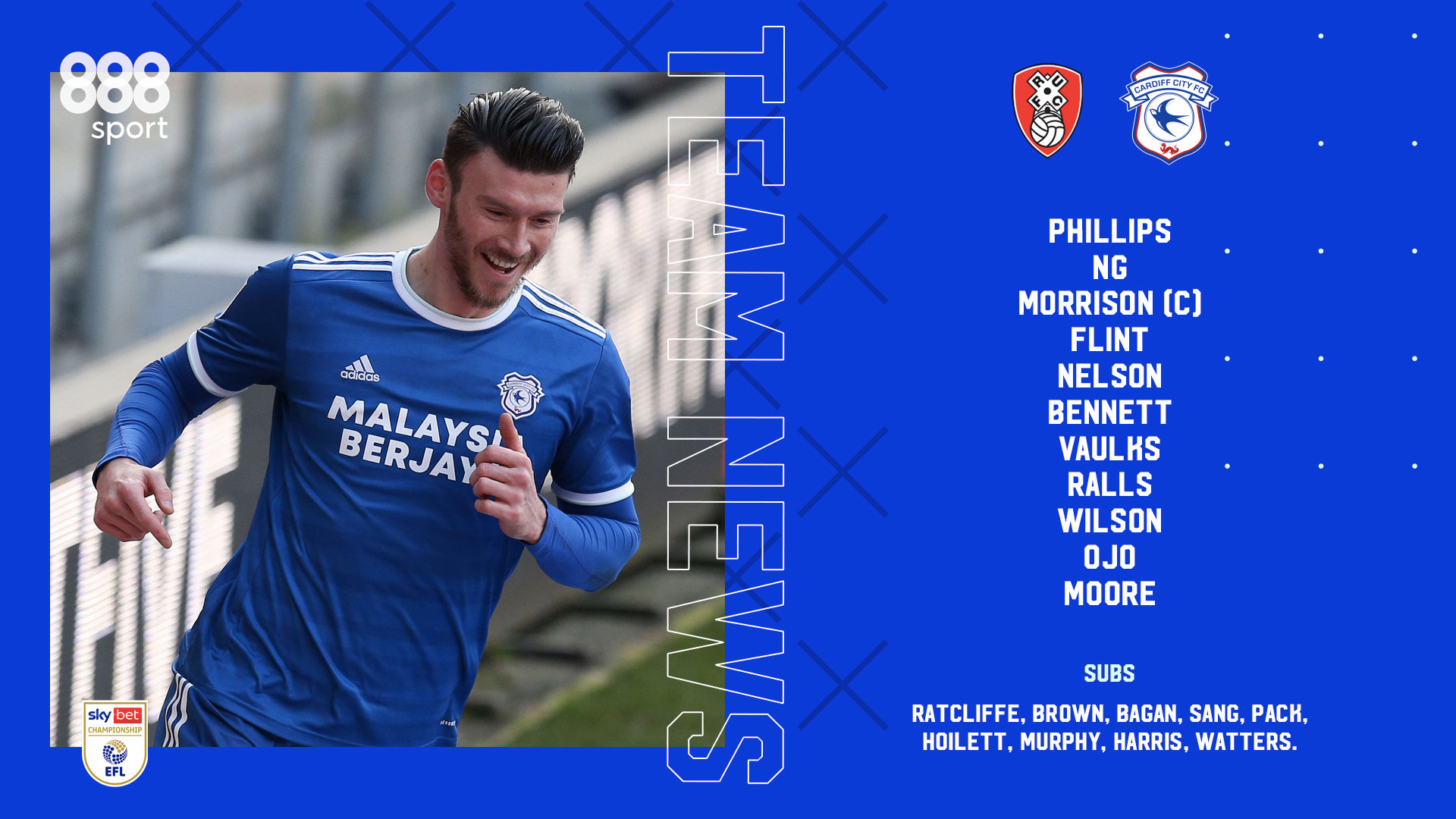 Cardiff City FC on X: 🔢 This is how the #Bluebirds line-up for