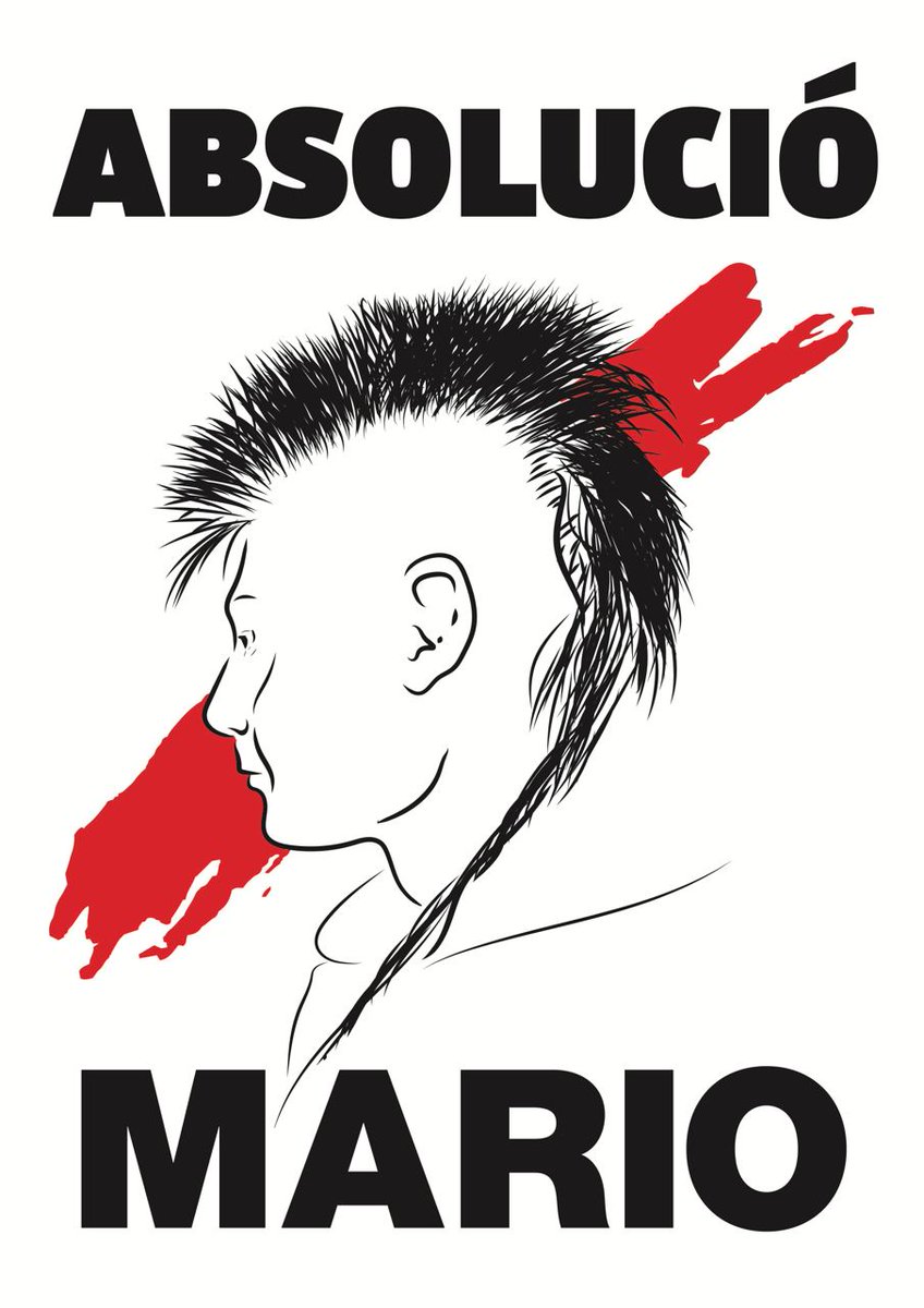 Buenas tardes! Tras casi año y medio de espera, a finales de este mes tendremos noticias del juicio de Mario. 
Seguiremos informando por twitter e insta sobre el caso y los actos donde venderemos 'merchan' para pagar a los abogados.
Agradecemos toda difusión!
#AbsolucióMario