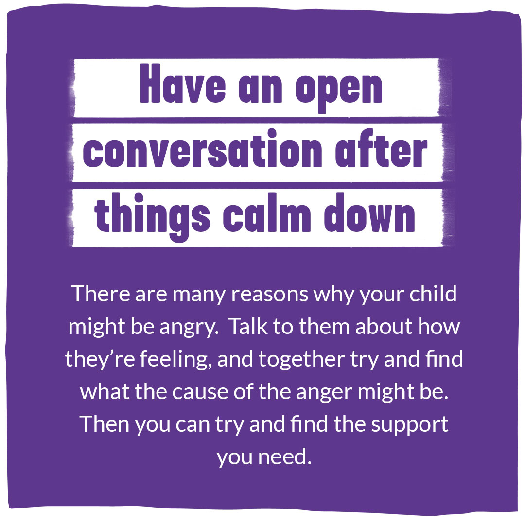 How to respond if your child is feeling angry.