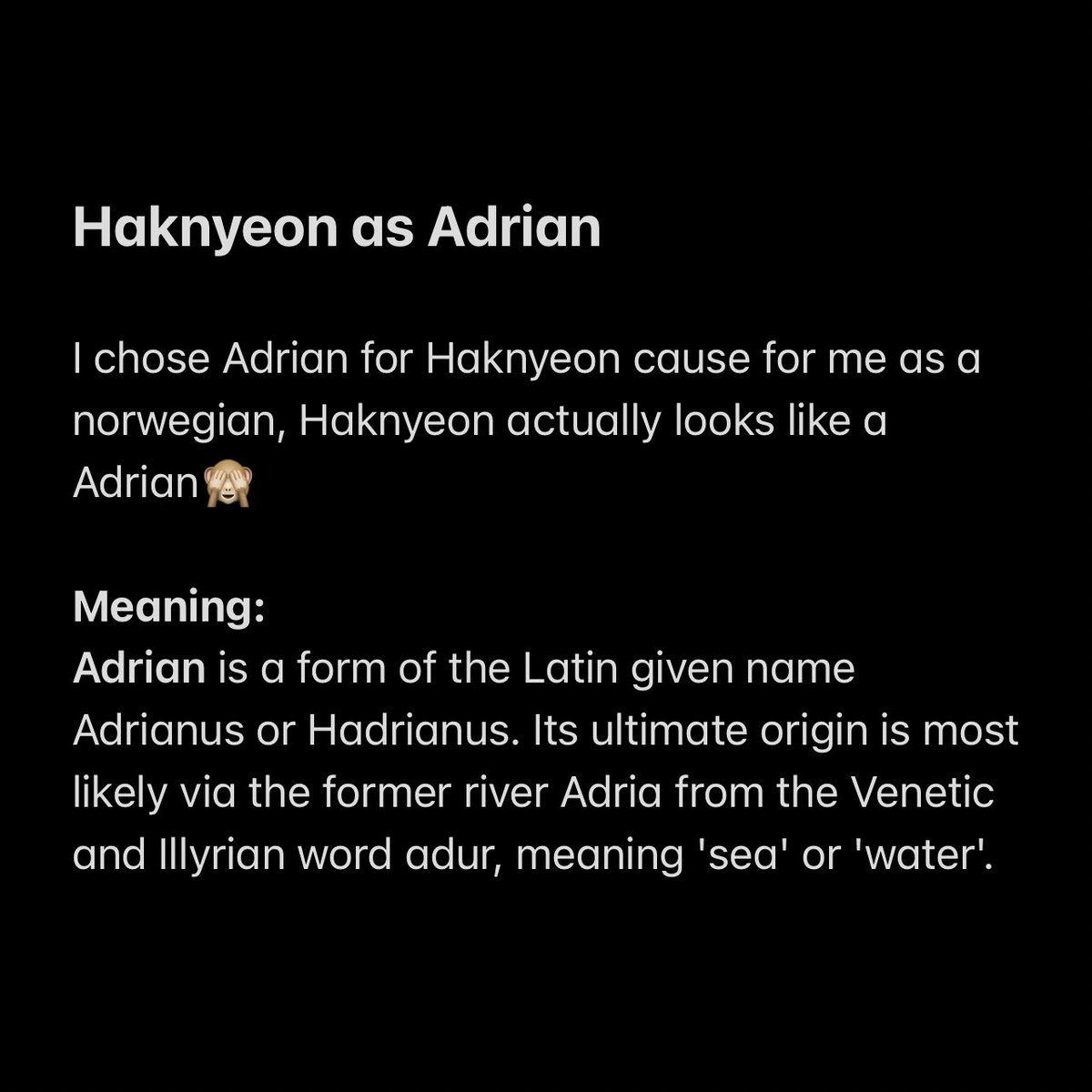 Haknyeon - Adrian