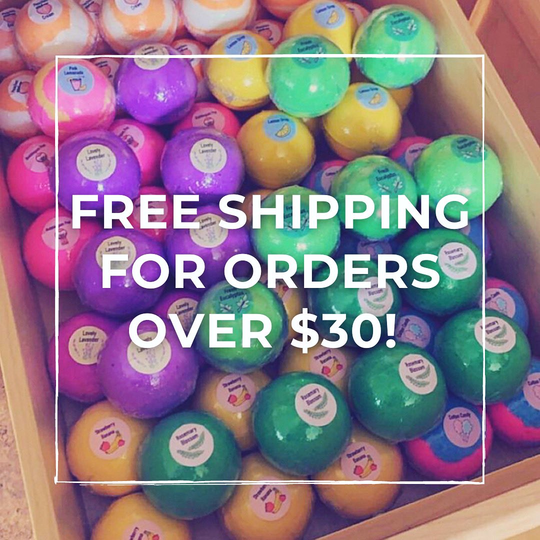 FREE SHIPPING FOR ORDERS OVER $30!🛁

Don’t miss out on this super sweet deal 🤗

Love you all 🥰

#bathbombs #freeshipping #foamii #bath #bathtime #bathbombsale #bathbombmaking #homemadebathbombs #bathbombaddict #makersgonnamake #supportsmall #bathbombshop #bathbombcommunity