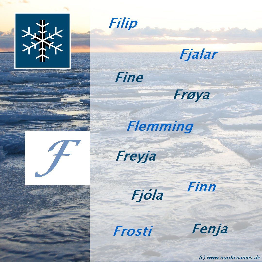 NordicNames's tweet photo. It's time for some fantastic F-names!
#nordicnames
#swedishnames
#norwegiannames
#danishnames
#icelandicnames
#faroesenames
#scandinaviannames
#babynames https://t.co/IuKqWvshSU