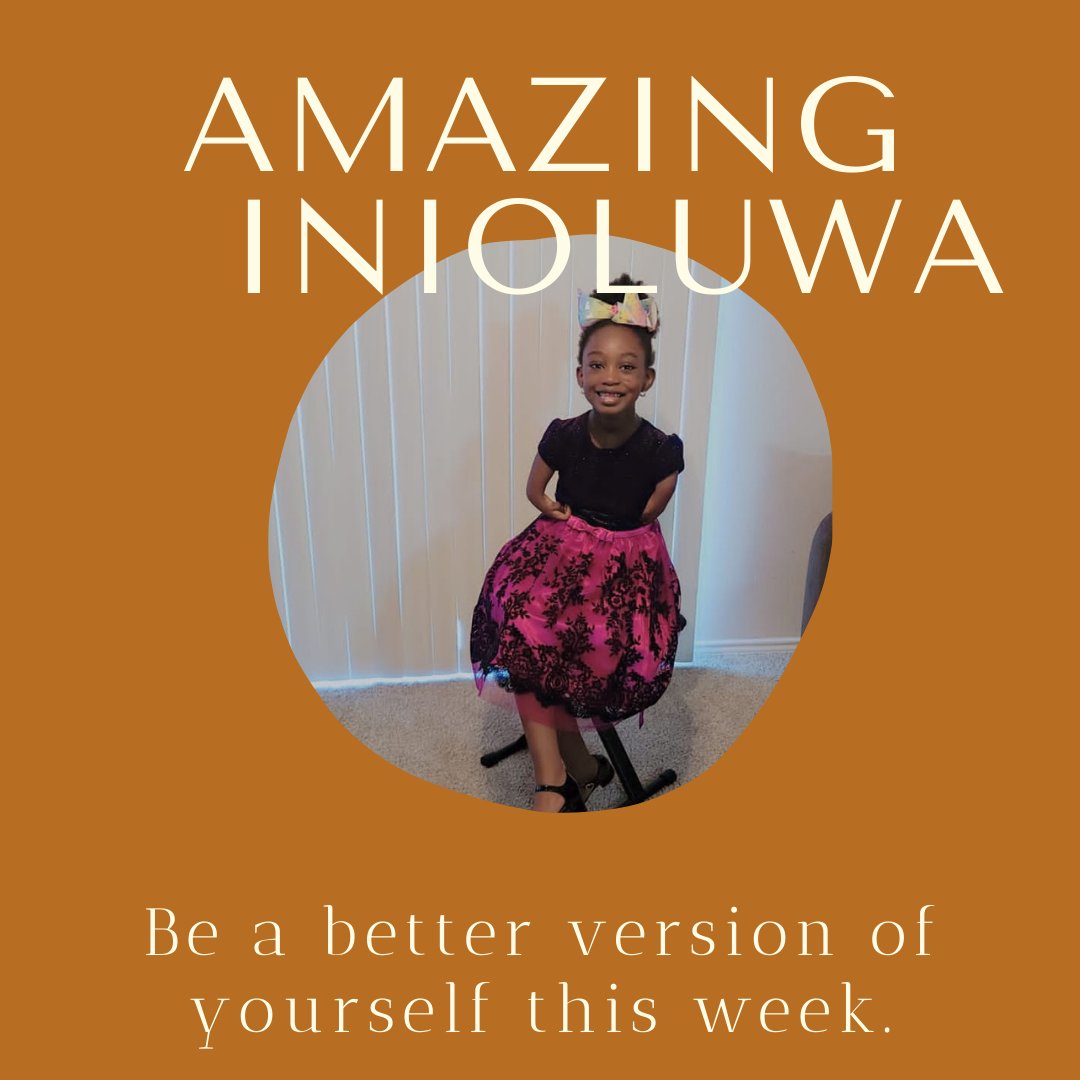 amazinginioluwa's tweet photo. The week is still fresh
So be a better version of yourself this week
#amazinginioluwa #gratitude
#limbilities #icandohardthings
#Godslimitededition #tuesday #betterme
#Godsspecialversion
#iamunique #iamsmart
#iamintelligent #iambeautiful
#iamcreatedinGodsimage https://t.co/tna3WAs2cl