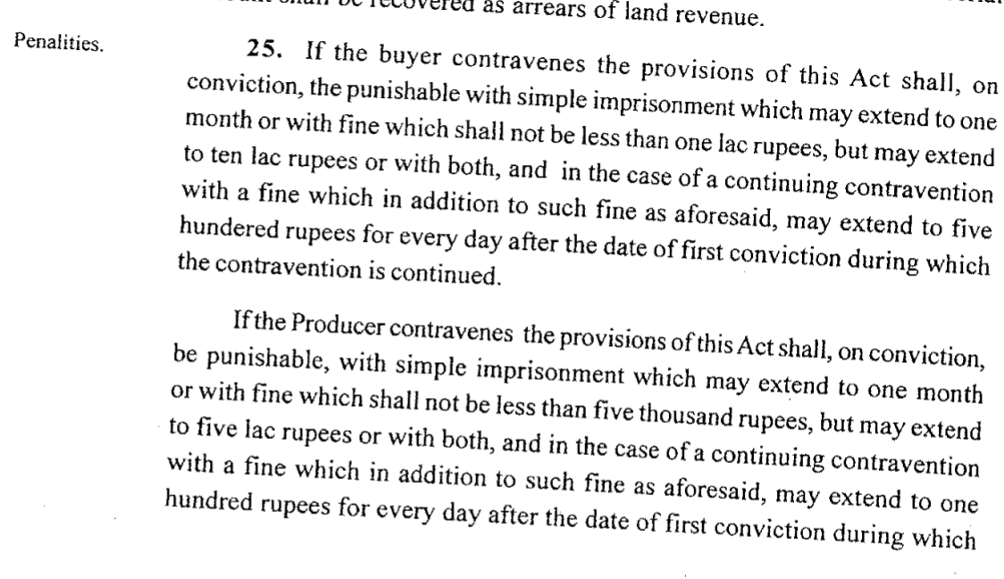 What if the  #Farmer or the Buyer, is in contravention of this  #Punjab  #ContractFarming Act of 2013:Buyer: Simple Imprisonment of 1 Month and fine between 1 to 10LFarmer: Simple Imprisonment of 1 M and fine betn 5k to 5L.Did  @Akali_Dal_ not care about  #Farmers ?