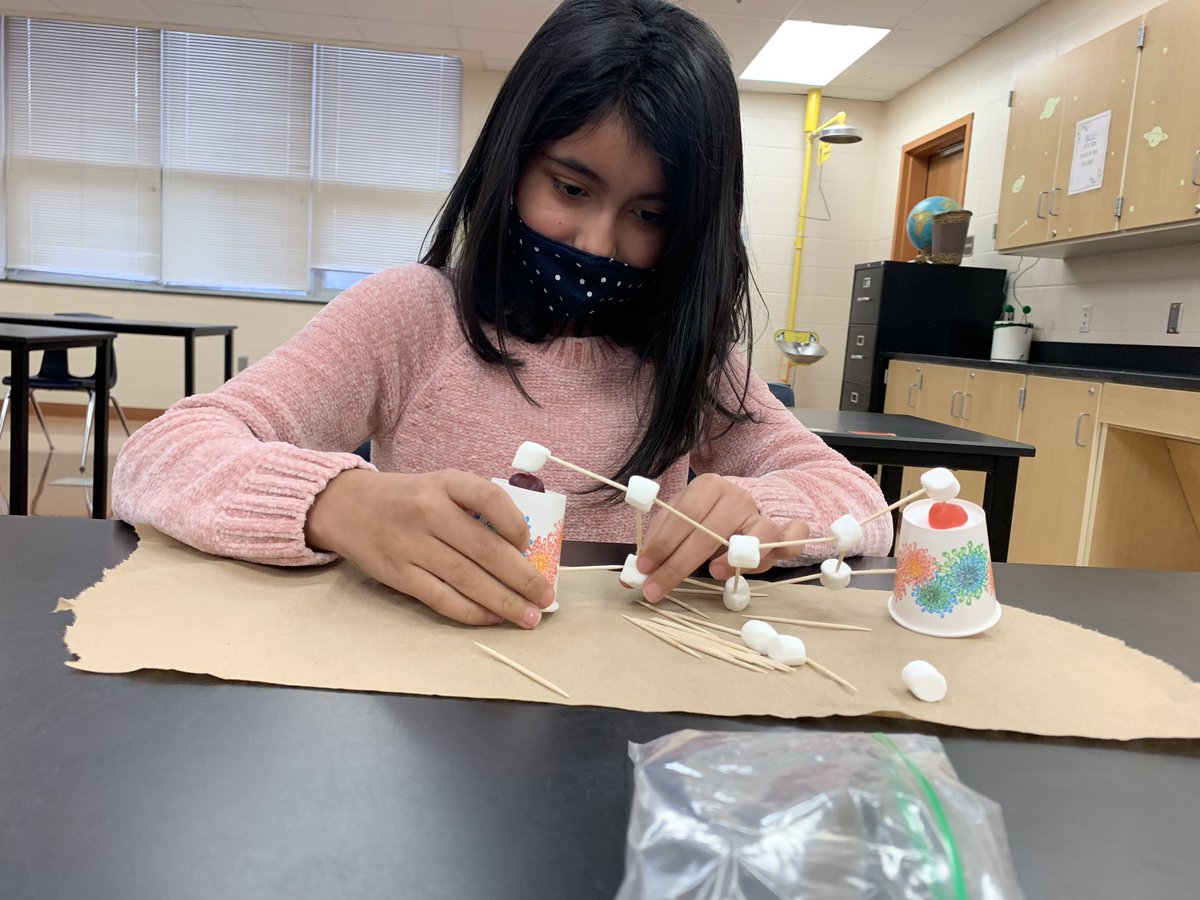 sciencewithMsR's tweet photo. Valentine’s Day STEM with the orange cohort! Students had to build a bridge with their materials. Activity created by @maniacsinthemid https://t.co/YrAfWeOGpr
