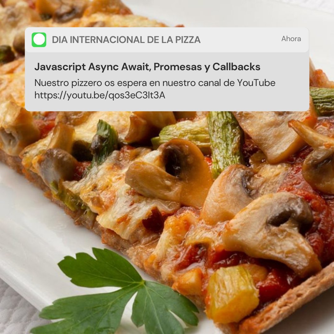 JavaScriptDeNo1's tweet image. DIA DE LA PIZZA! Os acordáis de nuestro pizzero? No te lo pierdas en nuestro canal de YouTube #JavaScriptDeNoobAPro
Puedes verlo👉youtu.be/qos3eC3It3A
#aprendejavascript #javascript #js #cursojavascript #apisjavascript #javascriptbásico #javascriptdesdecero #aprendejavascript