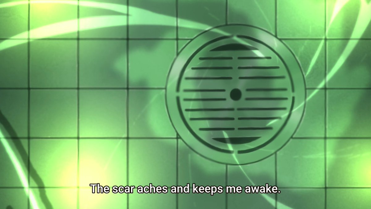 Symbols involving emotional release seem to be something that'll always surround Neiru. Baths are about cleansing, and by emphasizing the water going down the drain, accompanied by these lines, the visuals reinforce how going to the dream world releases her pain.