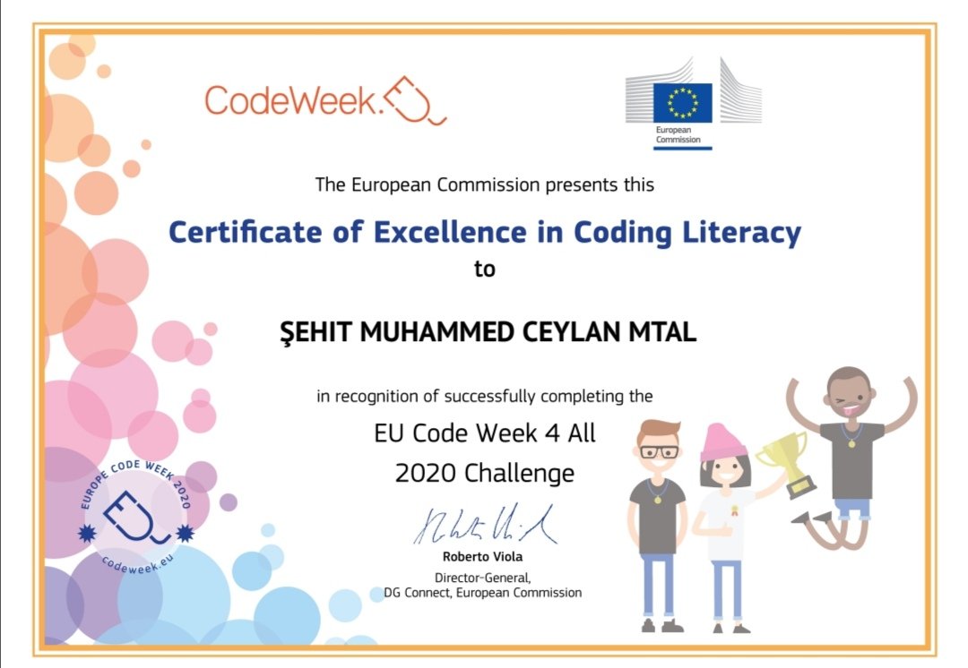 CeylanMtal's tweet image. Öğretmenimiz Handan Dikmen'in kurucusu olduğu Edebiyatın Stemi projesinin codeweek haftası etkinliği yüzlerce öğrencinin katılımıyla gerçekleşti.Öğretmenimiz ve okulumuz Mükemmellik Sertifikası almıştır.@ispartamem @dbomeryilmaz @asel_betul @kaymakamlik32 #codeweek4allchallenge
