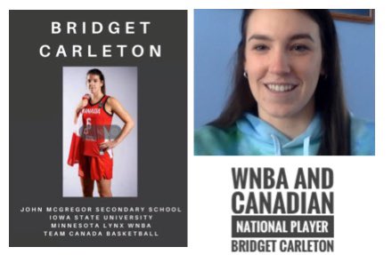 VLES Intermediate Students spending some time today with <a href="/bridgecarleton/">Bridget Carleton</a> Sharing tips and strategies that led to her success in basketball and in life. She shares the importance of using your voice in a positive way. Focus on what you can control. <a href="/LKDSBVirtualLES/">Chris Moore</a>