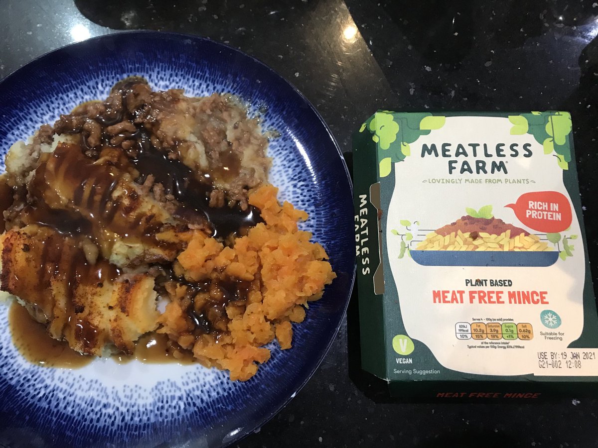 ⁦@MeatlessFarm⁩ #MakeItMeatless                               Cruelty free Shepherds pie  meat free Tuesday!