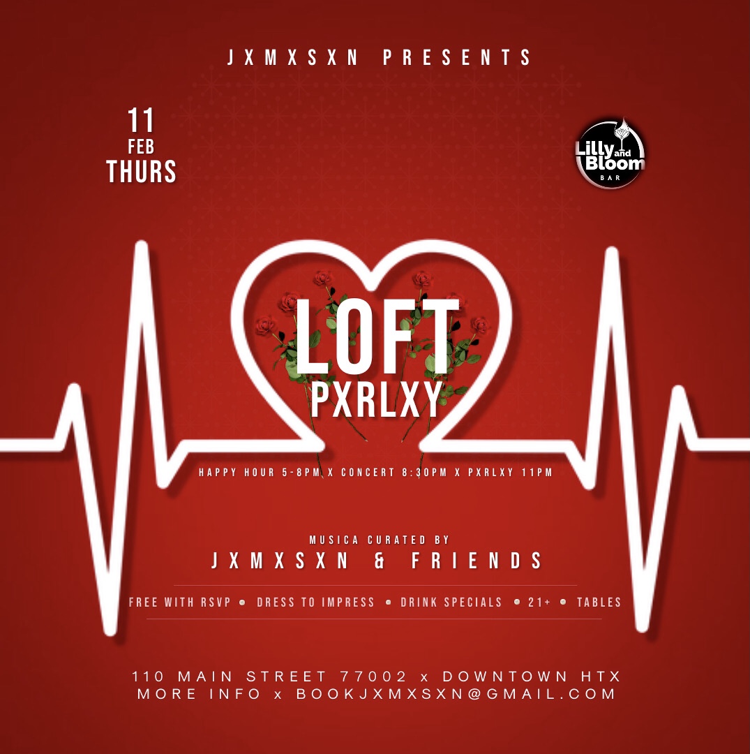 Get ready for another Thursday night of music, friends, drinks and great vibes! Brought to you by jxmxsxn &amp; friends.
21+
Drink Specials
Dress to Impress

See you all this this Thursday!