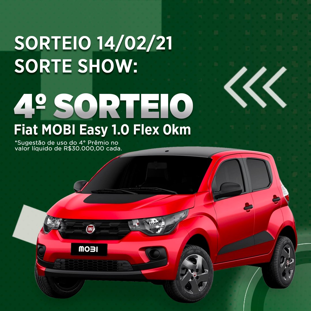 sorteshowbr's tweet image. E aí, pessoal, como vocês estão? 

Esta semana o sorteio acontecerá no dia 14, domingo, e os prêmios são:
- 2 Hondas BIZ 110i
- 2 Fiat MOBI Easy 1.0 Flex
- 20 tablets

Se liga ⤵️⤵️⤵️⤵️⤵️⤵️⤵️⤵️