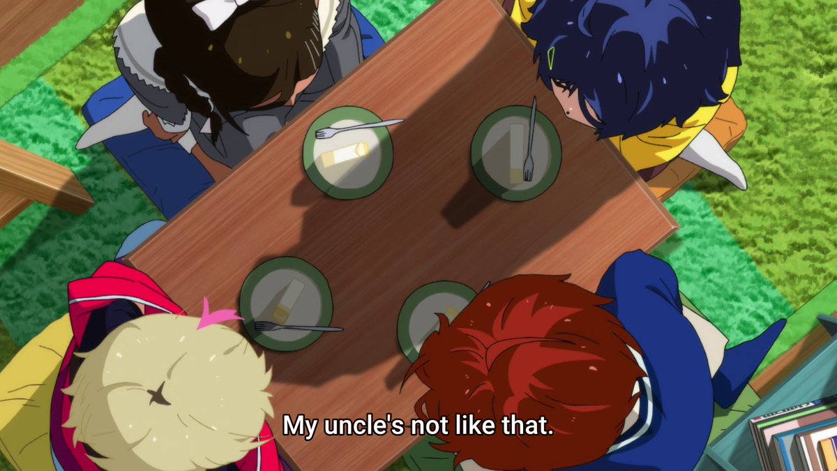 We learn that Momoe is Sawaki's niece and that he's apparently a nice guy... Apparently... Anyways, nice little bird's eye shot... BUT WHO CARES ABOUT SHOTS, WHAT IS WITH THIS TEACHER? TELL MEEEEE! HE CAN'T BE NICE! AHHHHHH! My head hurts >___>