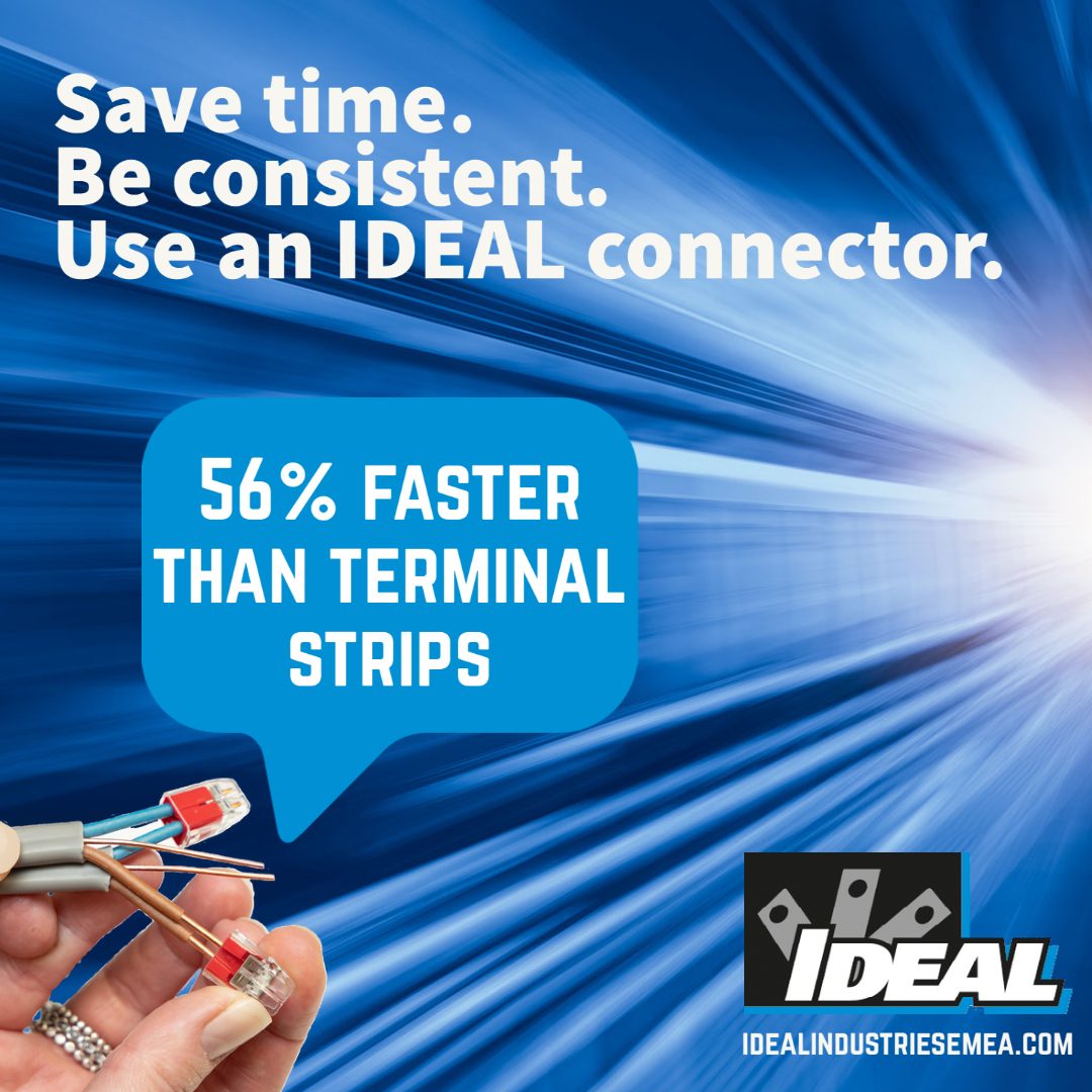 IDEAL INDUSTRIES EMEA (@ideal_emea) on Twitter photo The IDEAL PUSH-IN connector is not only faster than terminal strips, it is consistently good and 32amp rated.
Use the link below to find out more about our Push-In connector range:
bit.ly/2Z31Upx
#electrician #apprentice The IDEAL PUSH-IN connector is not only faster than terminal strips, it is consistently good and 32amp rated.
Use the link below to find out more about our Push-In connector range:
bit.ly/2Z31Upx
#electrician #apprentice