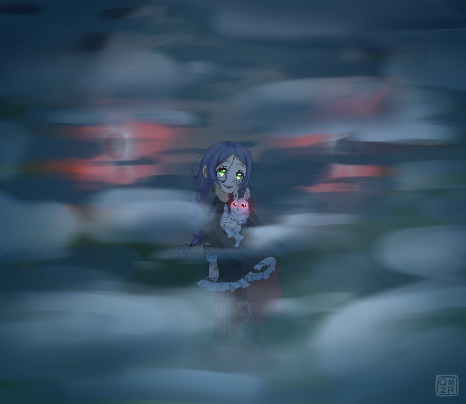 quimser (comms open!) on X: “meili in the mist. fanart for re 