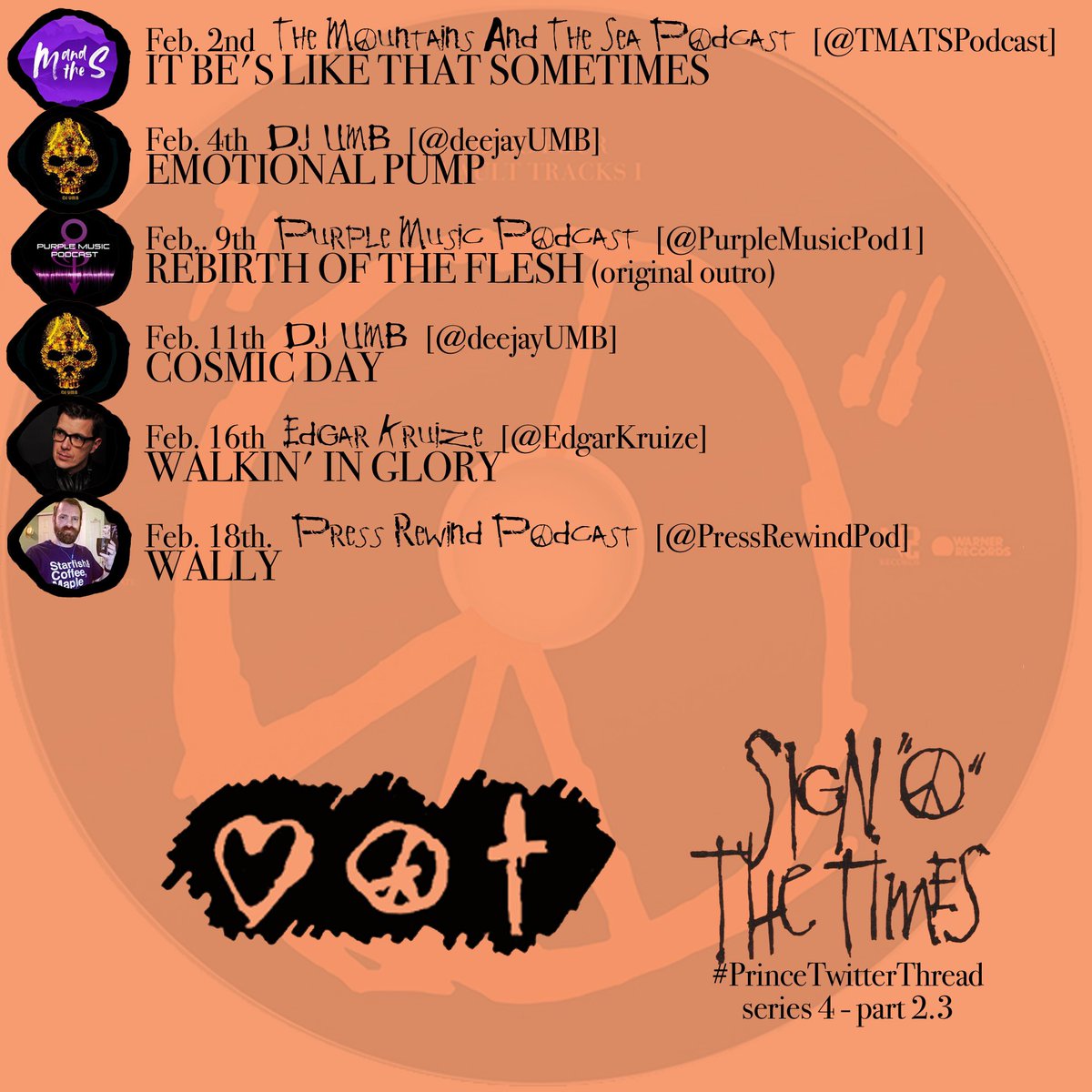 Ah! Don’t forget to join next Thursday for the next  #SOTTDELUXE  #PrinceTwitterThread which is coming from our MASTER  @deejayumb. It’s going to be COSMIC!!! 