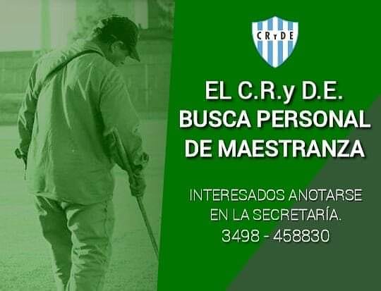 ⚠️ SE BUSCA PERSONAL DE MAESTRANZA Y UTILERIA.